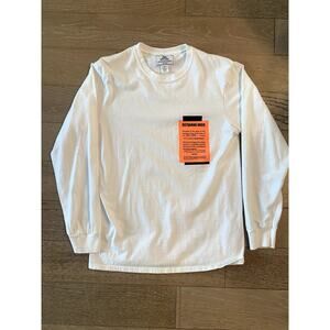 Nothin' Special NYC White Cotton Long Sleeve Shirt Mens size M